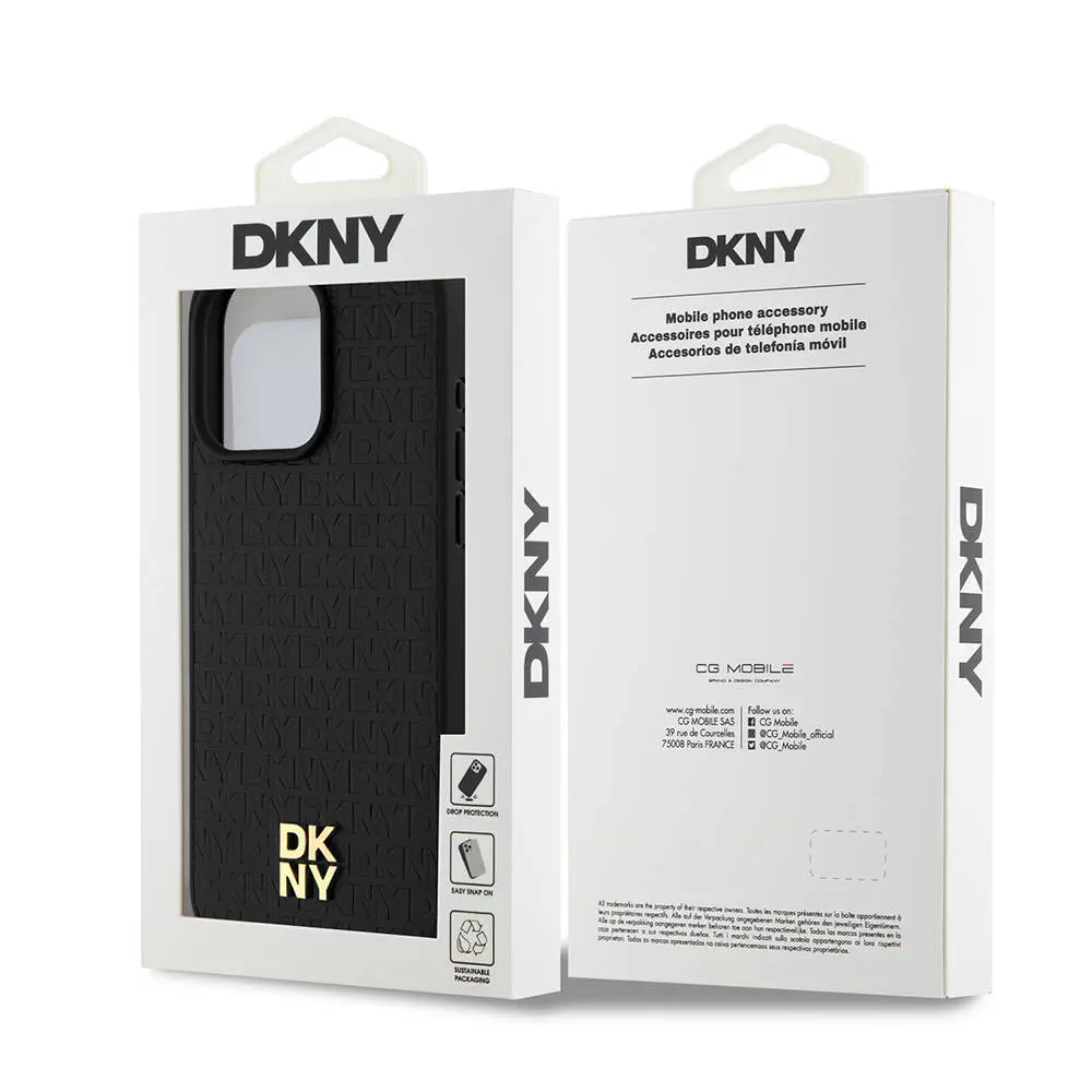 iPhone 15 Pro Max MagSafe Uyumlu Kılıf - DKNY Repeat Pattern