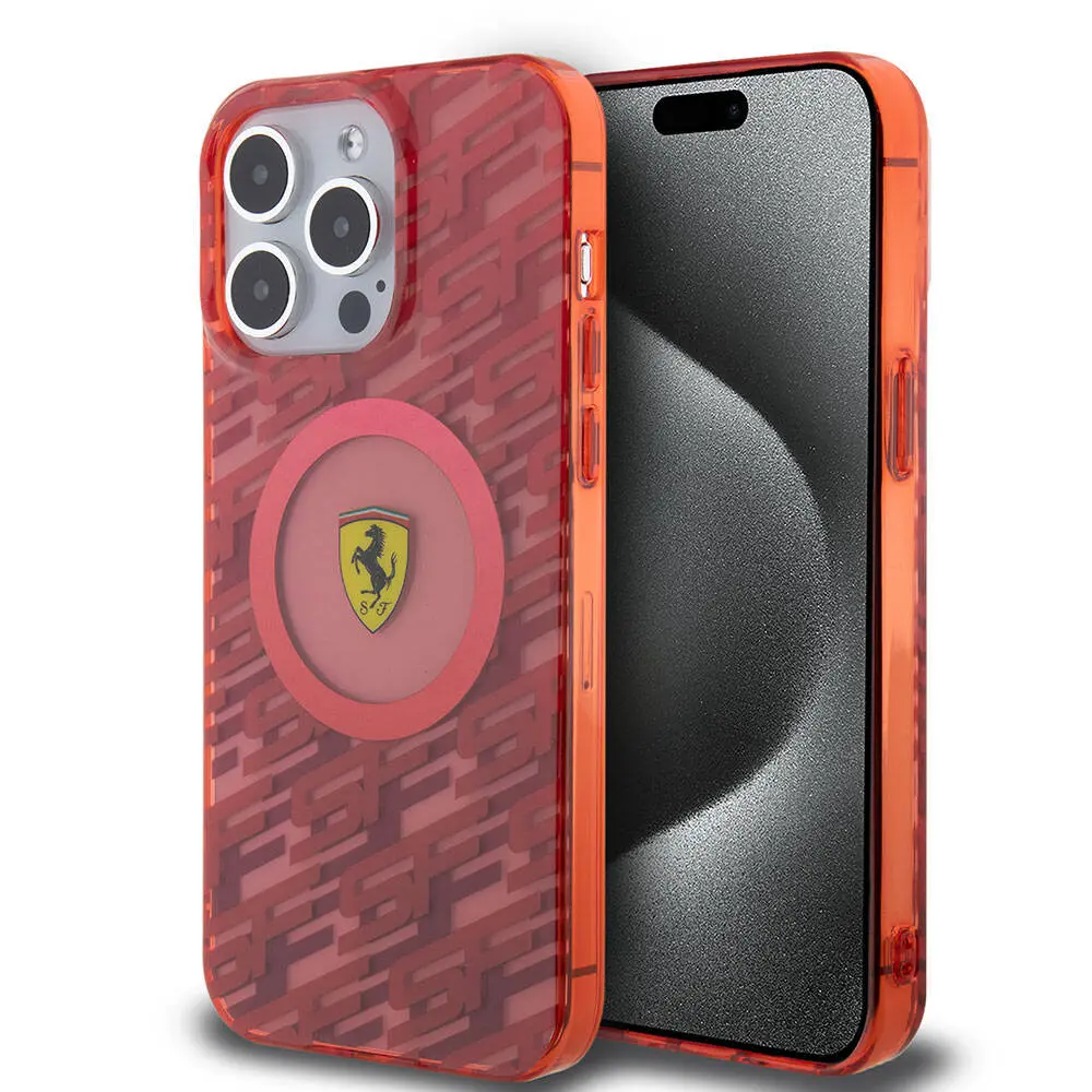 iPhone 15 Pro Max MagSafe Uyumlu Lisanslı Kılıf - Ferrari Multi SF