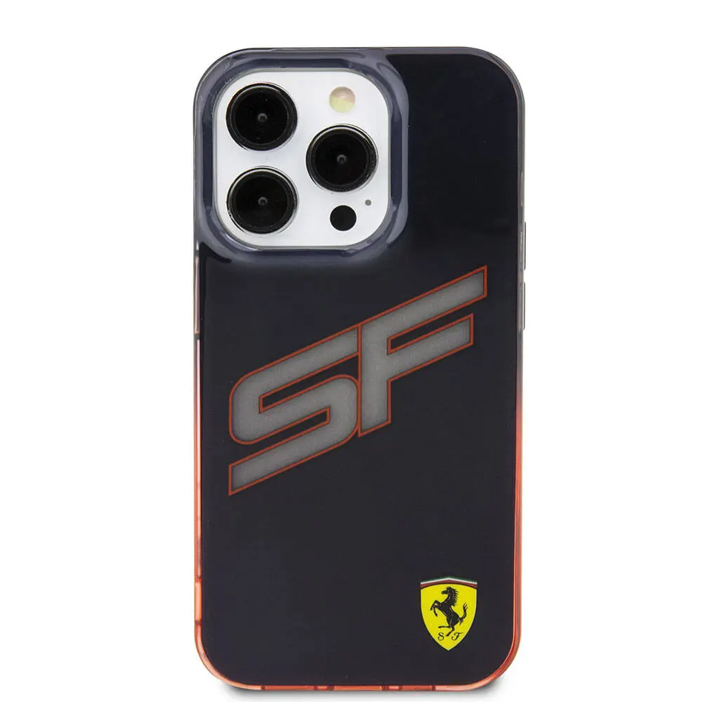 iPhone 15 Pro Max Şeffaf Kılıf, Renk Geçişli Kenarlı - Ferrari SF