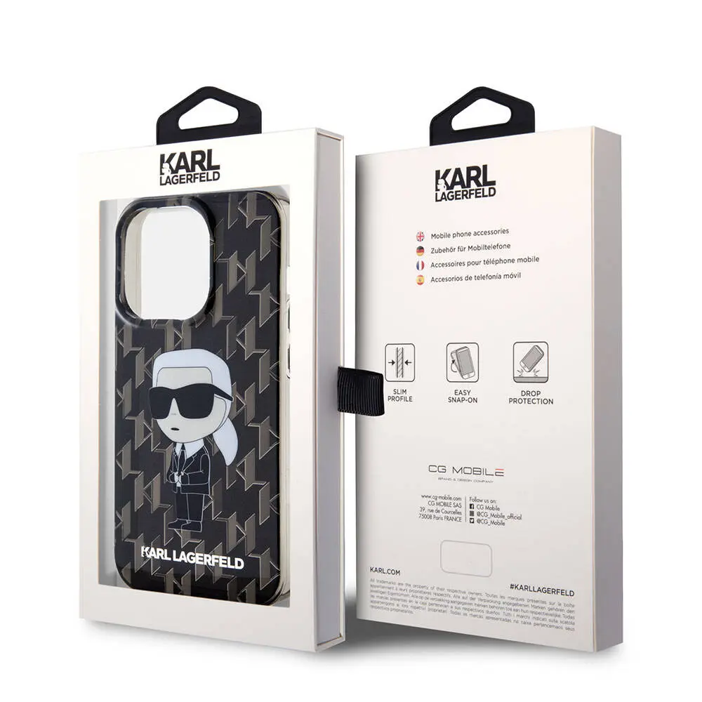 iPhone 15 Pro Max Kılıf, IML İkonik Monogram - Karl Lagerfeld