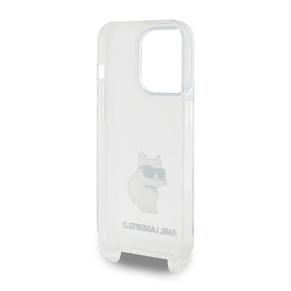 iPhone 15 Pro Max Boyun Askılı Choupette İkonik Kılıf - Karl Lagerfeld