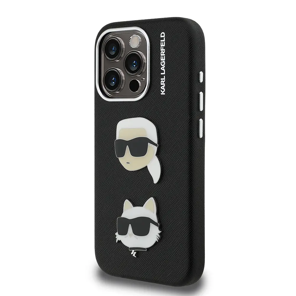 iPhone 15 Pro Max Kılıf, Karl Lagerfeld K&C Heads Pin Kapak