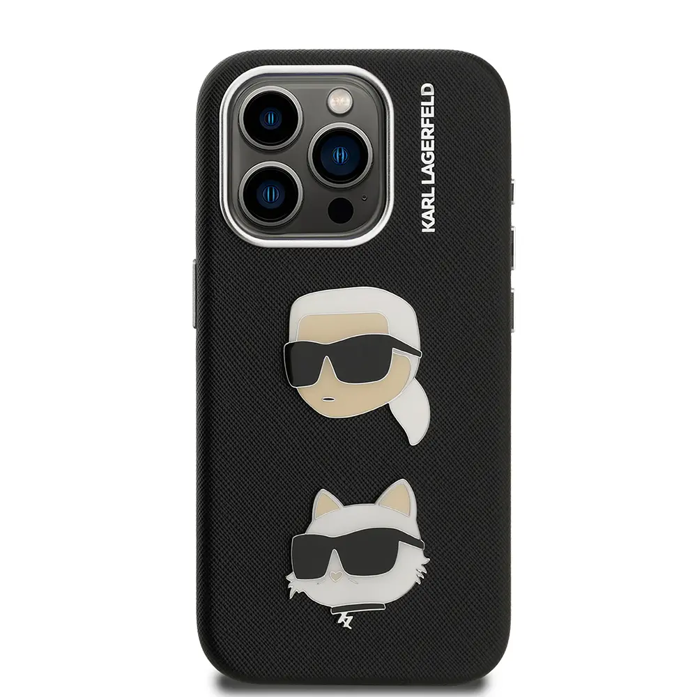iPhone 15 Pro Max Kılıf, Karl Lagerfeld K&C Heads Pin Kapak