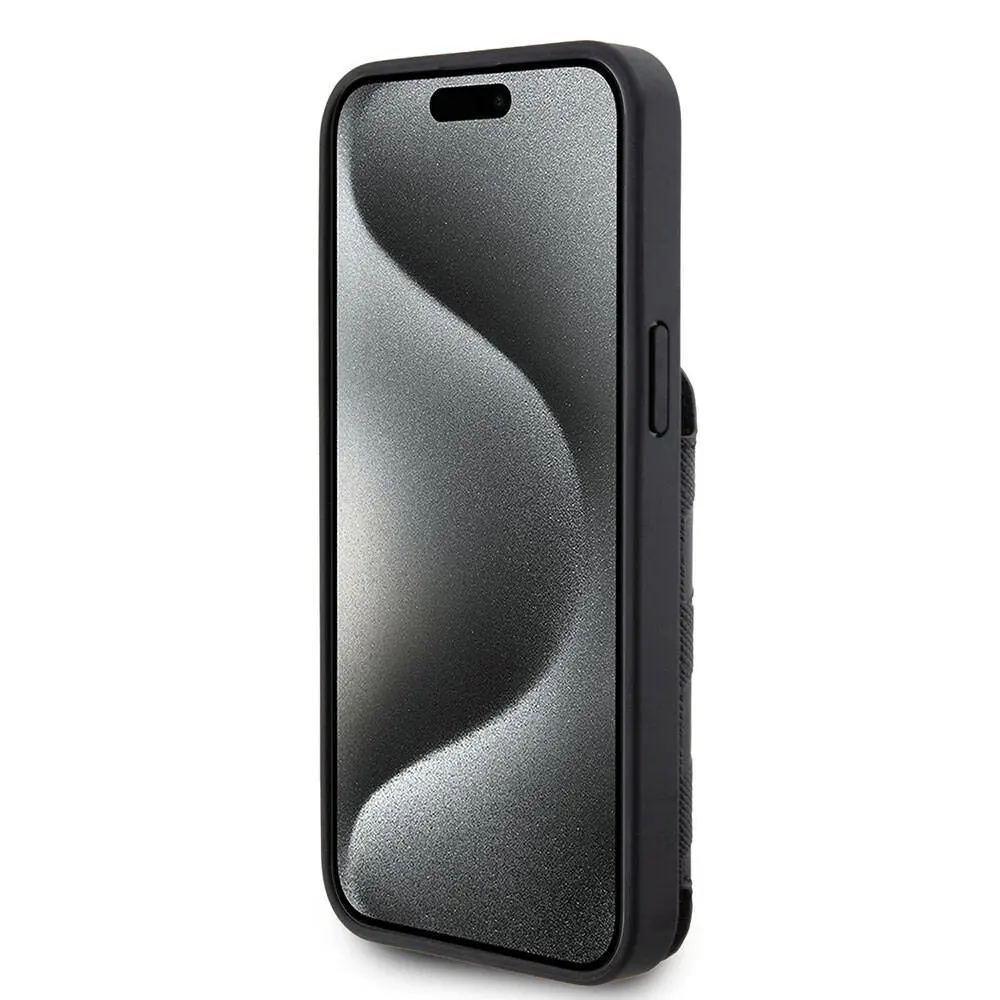 iPhone 15 Pro Max Standlı Kartlıklı Saffiano Kılıf - Karl Lagerfeld