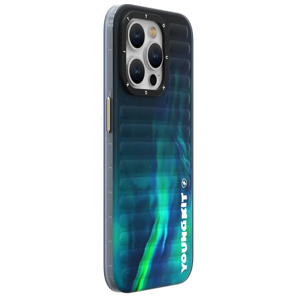 iPhone 15 Pro Max Kuzey Işıkları Desenli Kılıf - Youngkit Aurora