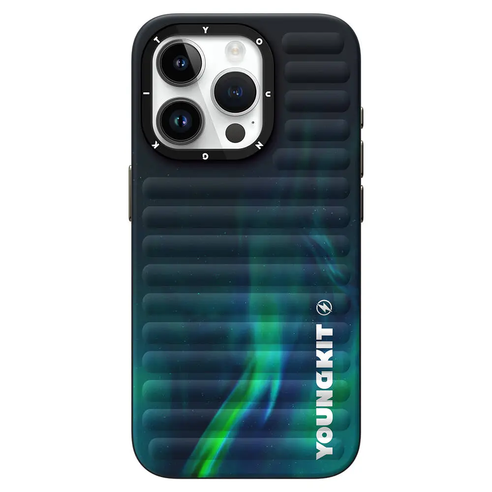 iPhone 15 Pro Max Kuzey Işıkları Desenli Kılıf - Youngkit Aurora
