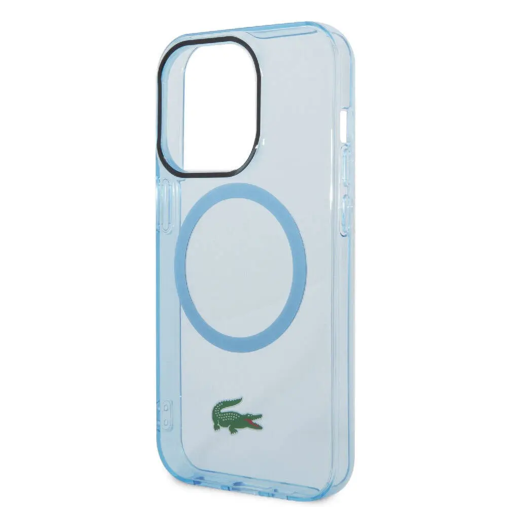 iPhone 15 Pro Max MagSafe Uyumlu Şeffaf Kılıf - Lacoste Timsah Logo