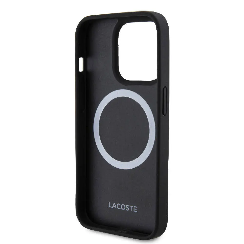 iPhone 15 Pro Max Lacoste Lisanslı PU Pike Desenli Kılıf