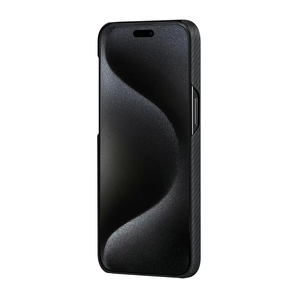 iPhone 15 Pro Max MagSafe Uyumlu Aramid Fiber Kılıf - Pitaka Ultra-Slim Classic