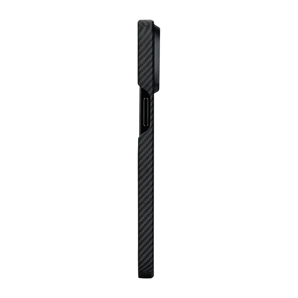 iPhone 15 Pro Max MagSafe Uyumlu Aramid Fiber Kılıf - Pitaka Ultra-Slim Classic