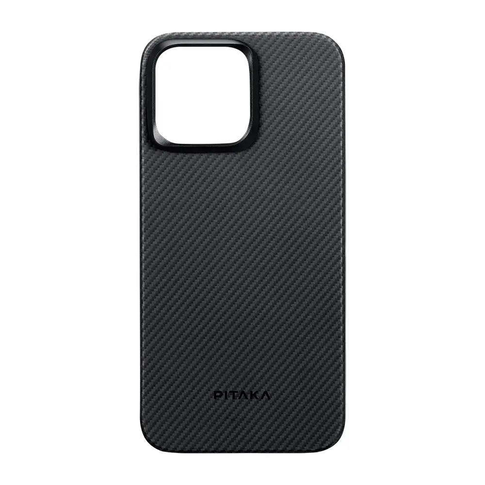 iPhone 15 Pro Max MagSafe Uyumlu Aramid Fiber Kılıf - Pitaka Ultra-Slim Classic