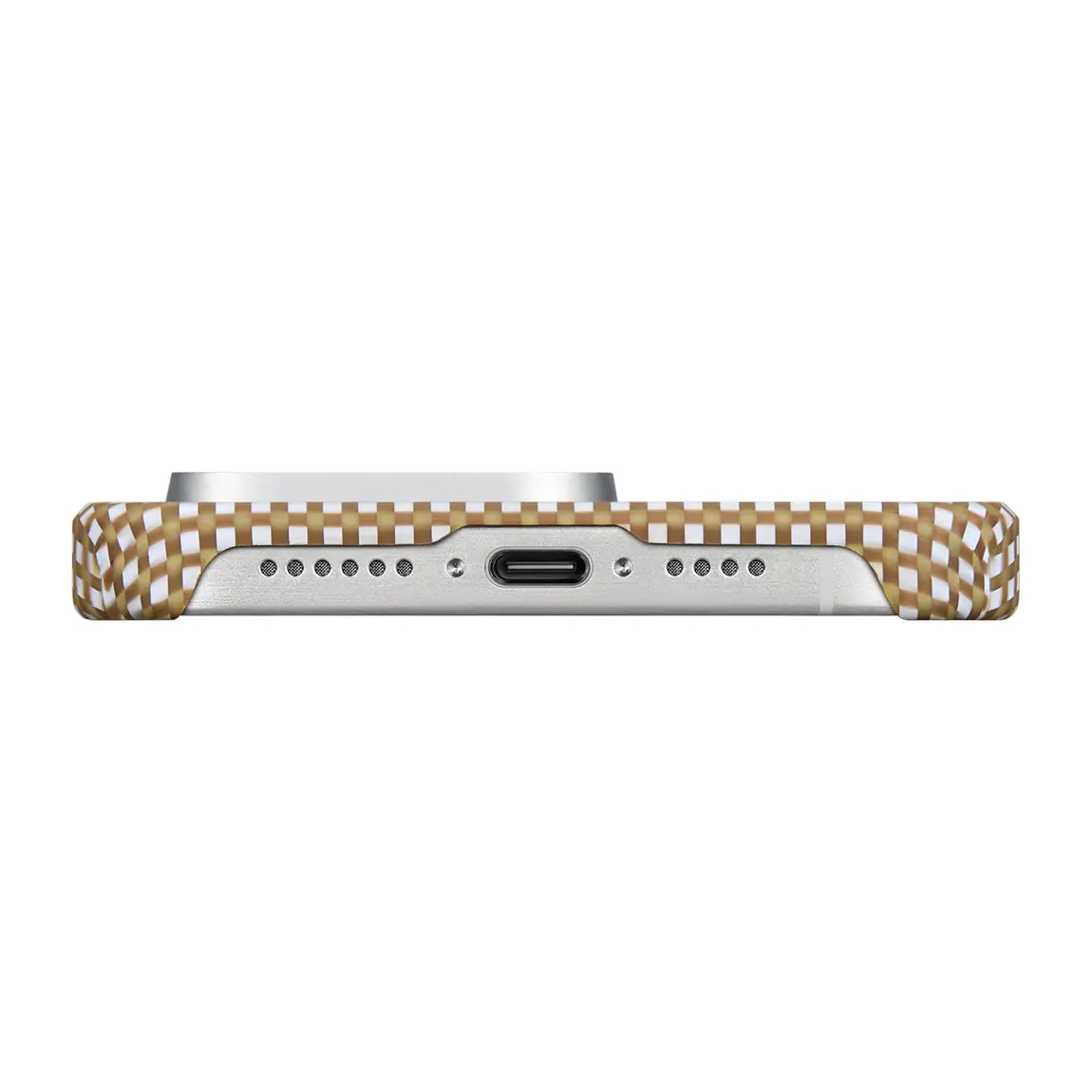 iPhone 15 Pro Max MagSafe Uyumlu Aramid Fiber Kılıf - Pitaka MagEZ Classic Canyon