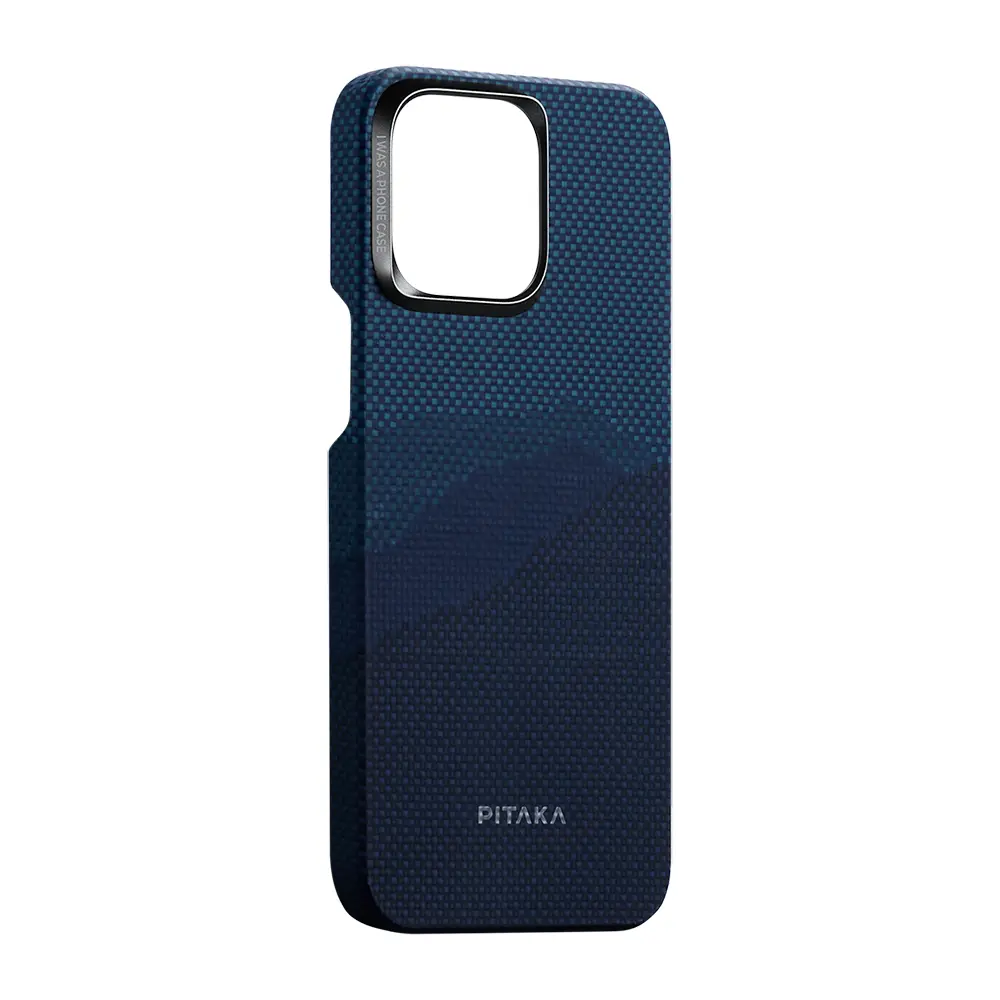 iPhone 15 Pro Max MagSafe Uyumlu Aramid Fiber Kılıf - Pitaka Tactile Woven Starpeak
