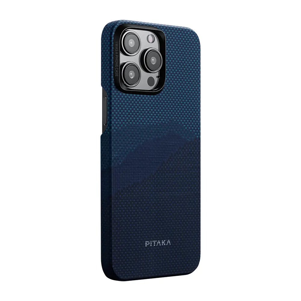 iPhone 15 Pro Max MagSafe Uyumlu Aramid Fiber Kılıf - Pitaka Tactile Woven Starpeak