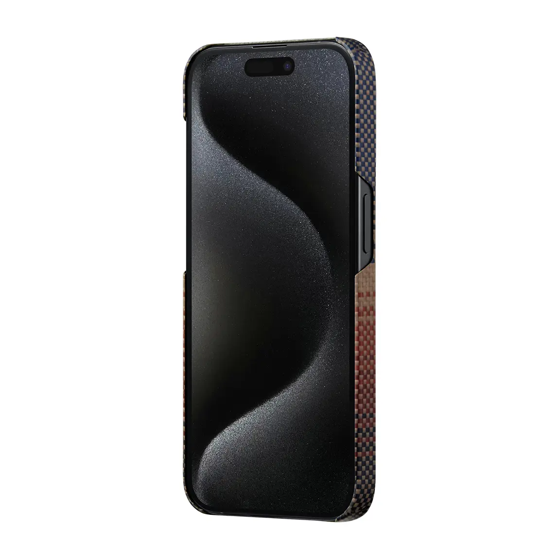 iPhone 15 Pro Max MagSafe Uyumlu Aramid Fiber Kılıf - Pitaka Sunset-Moonrise Sunset