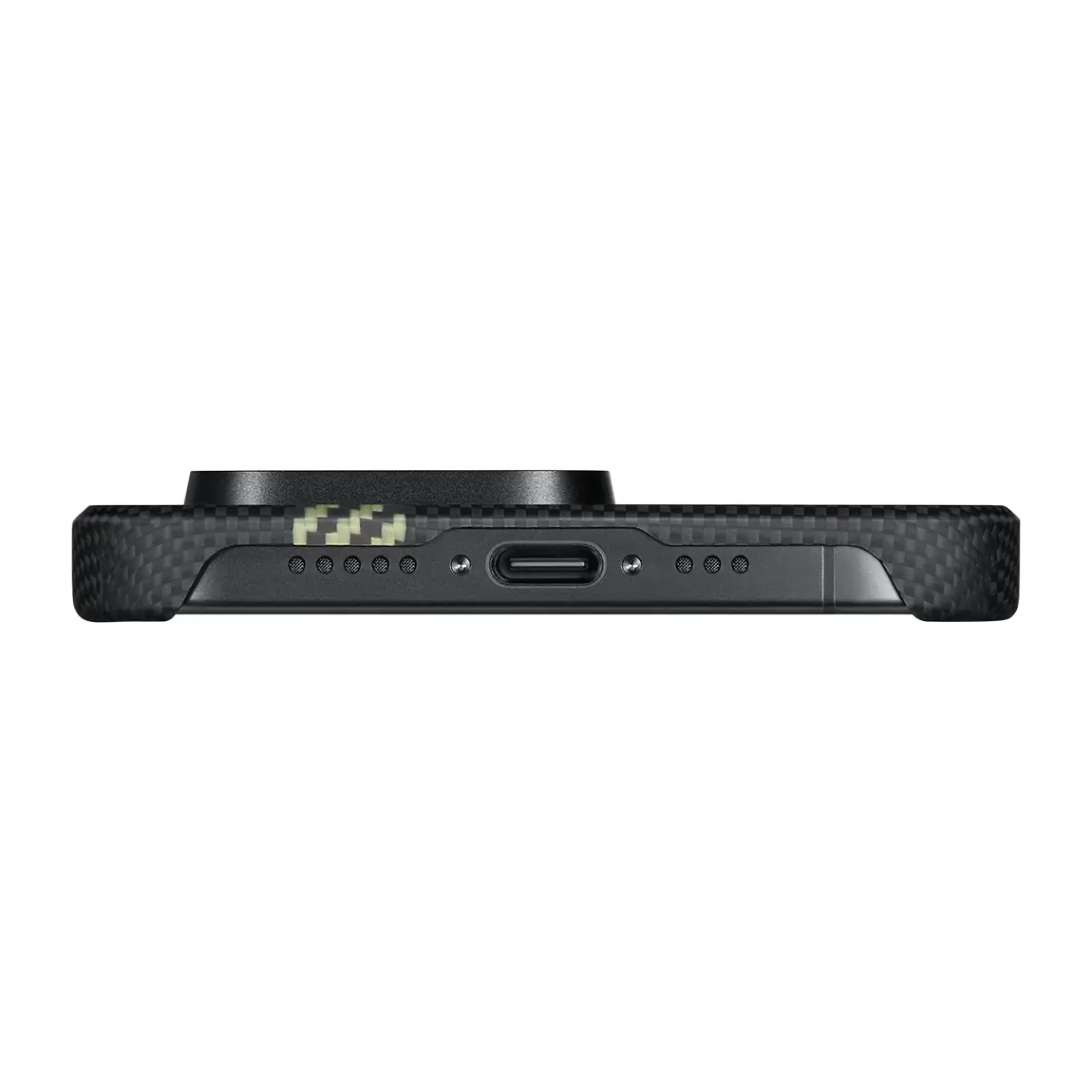 iPhone 15 Pro Max MagSafe Uyumlu Aramid Fiber Kılıf - Pitaka Tactile Woven Break The Line