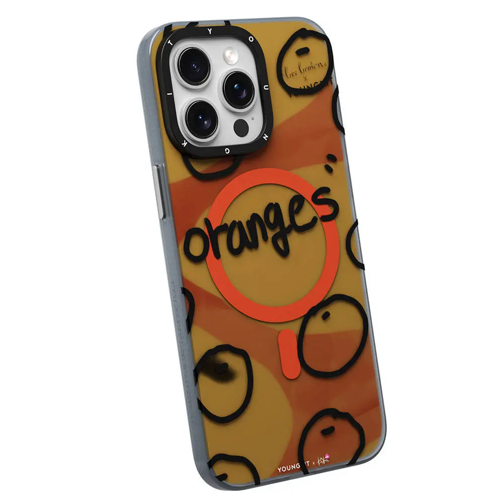 iPhone 15 Pro Max MagSafe Uyumlu Kılıf - Youngkit Funny Bee Brown