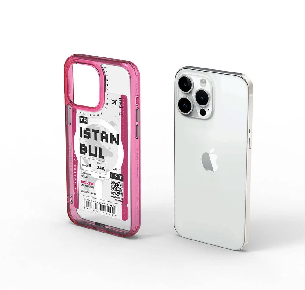 iPhone 15 Pro Max MagSafe Uyumlu Şeffaf Kılıf - Wiwu B Serisi