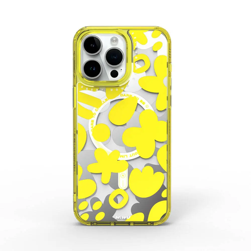 iPhone 15 Pro Max MagSafe Uyumlu Desenli Kılıf - Wiwu Fluorescent G Serisi