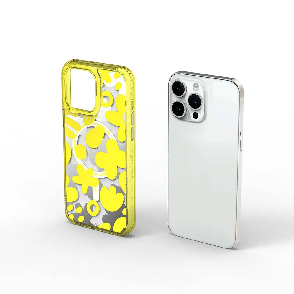 iPhone 15 Pro Max MagSafe Uyumlu Desenli Kılıf - Wiwu Fluorescent G Serisi