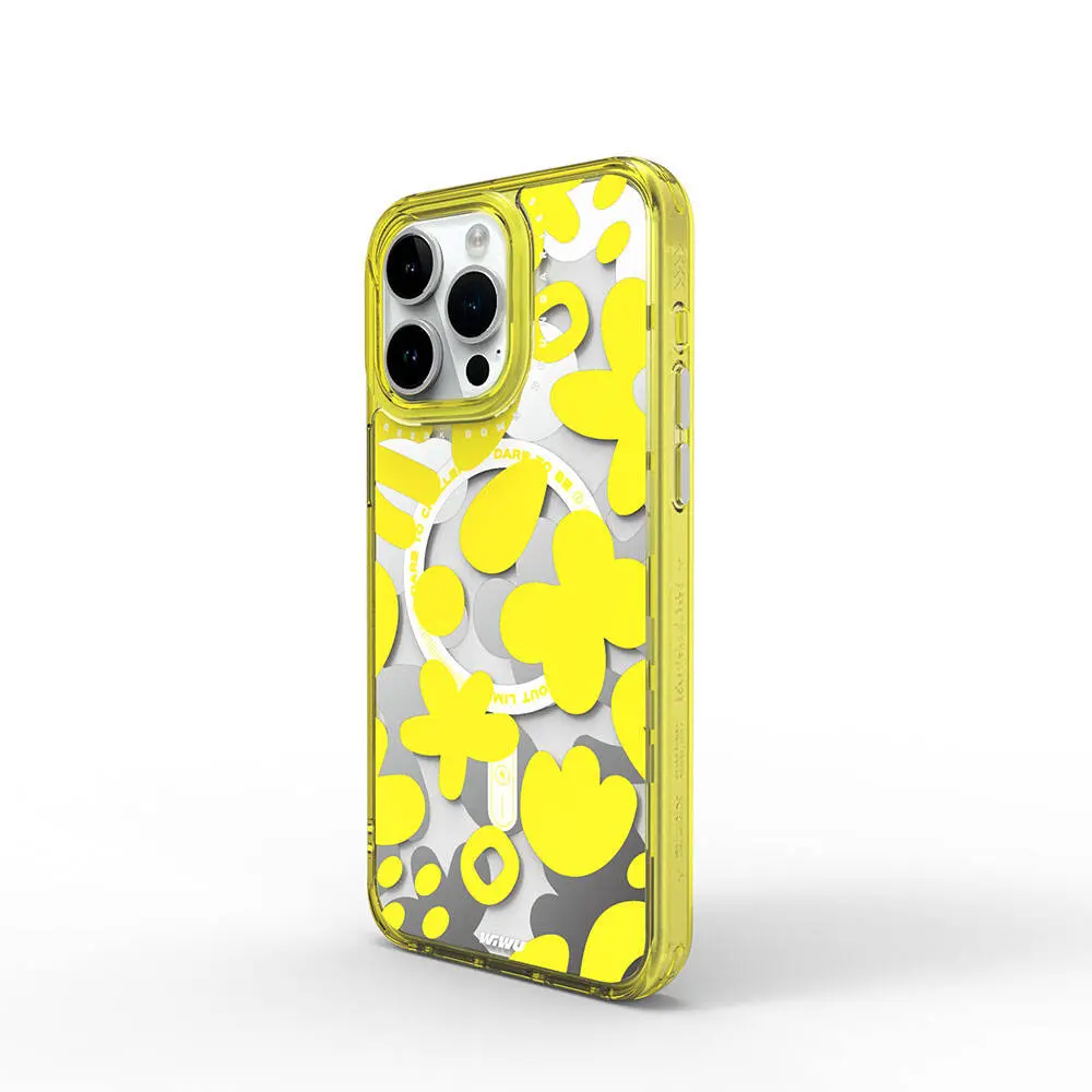 iPhone 15 Pro Max MagSafe Uyumlu Desenli Kılıf - Wiwu Fluorescent G Serisi
