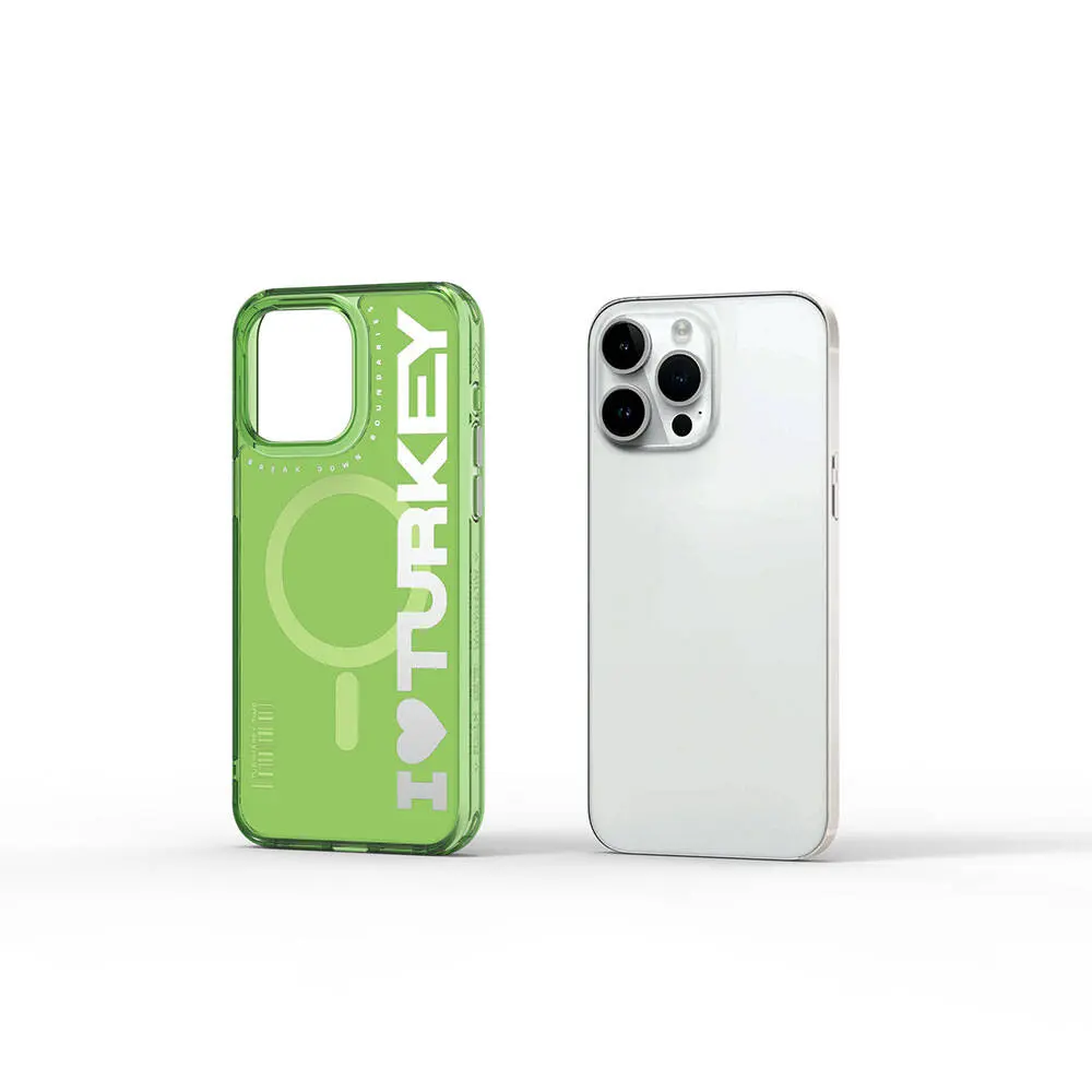 iPhone 15 Pro Max MagSafe Uyumlu Şeffaf Kılıf - Wiwu Turkey E Serisi