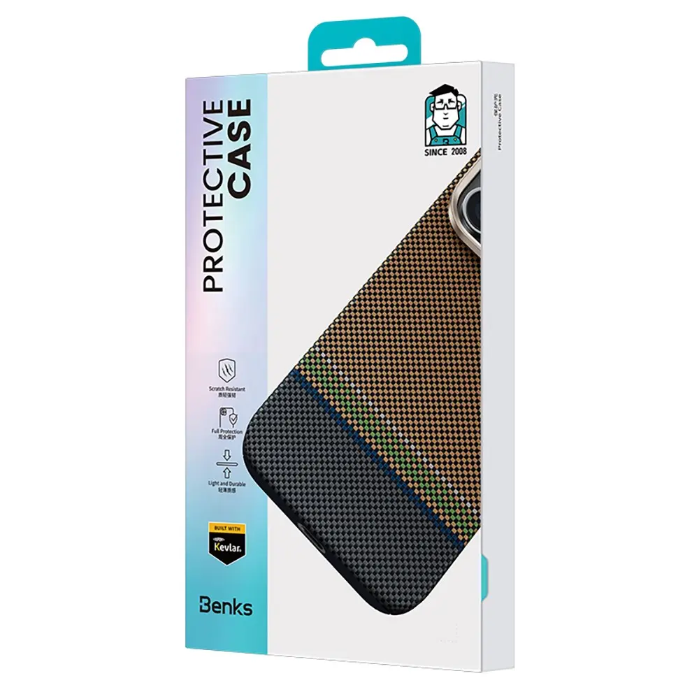 iPhone 15 Pro Max MagSafe Uyumlu Kevlar Kılıf - Benks Prestige ArmorAir