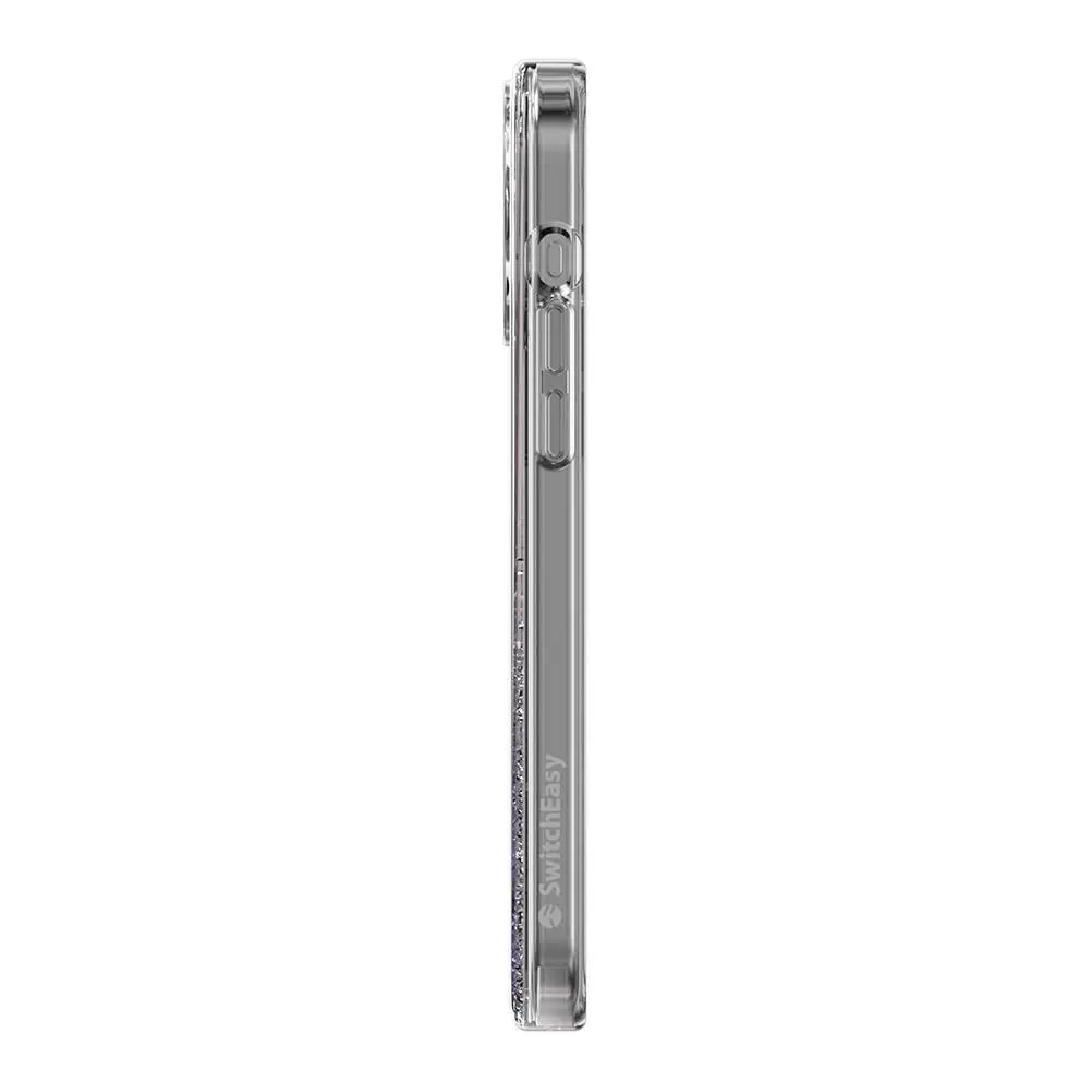 iPhone 15 Pro Max MagSafe Uyumlu Şeffaf Simli Kılıf - Switcheasy Starfield-M