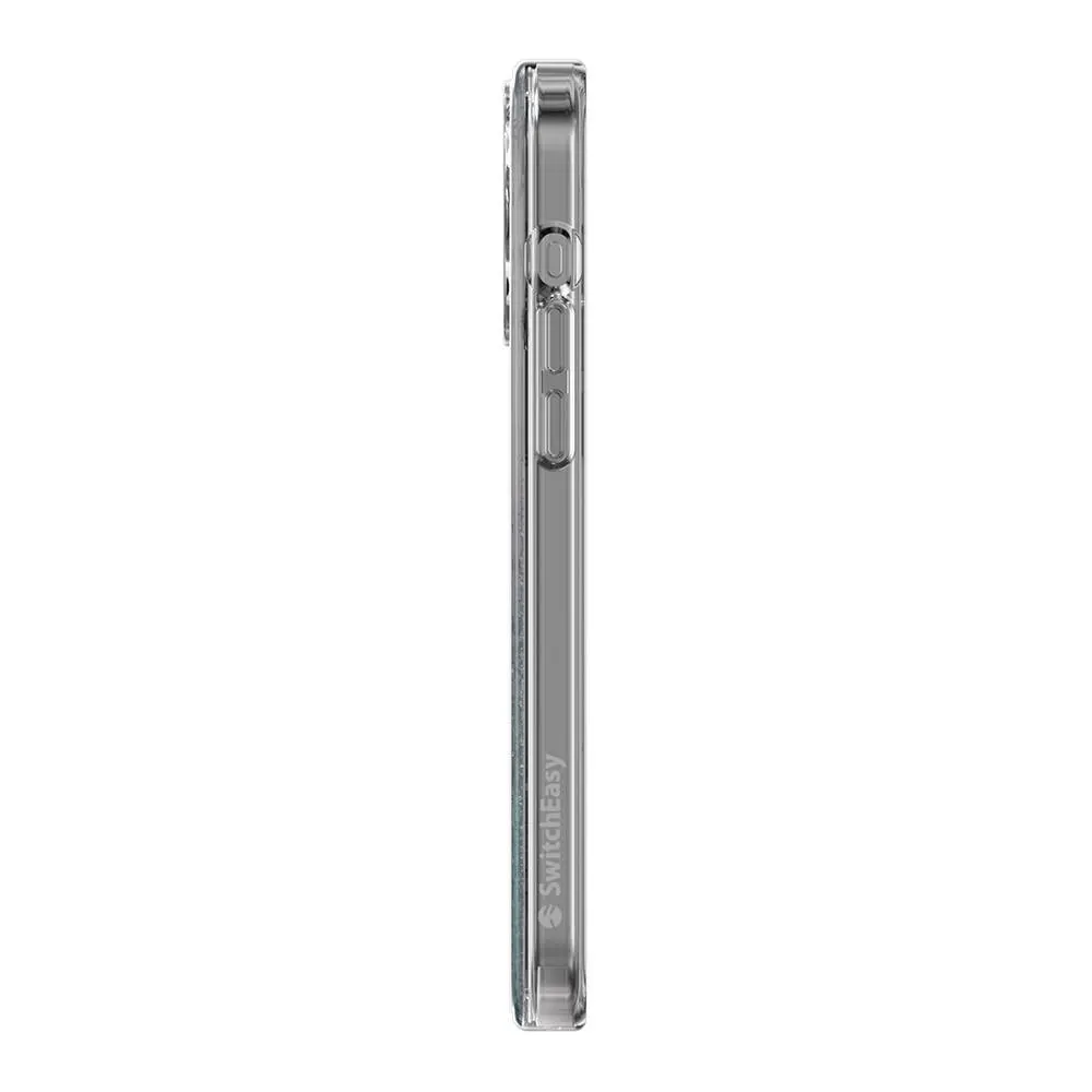 iPhone 15 Pro Max MagSafe Uyumlu Şeffaf Simli Kılıf - Switcheasy Starfield-M