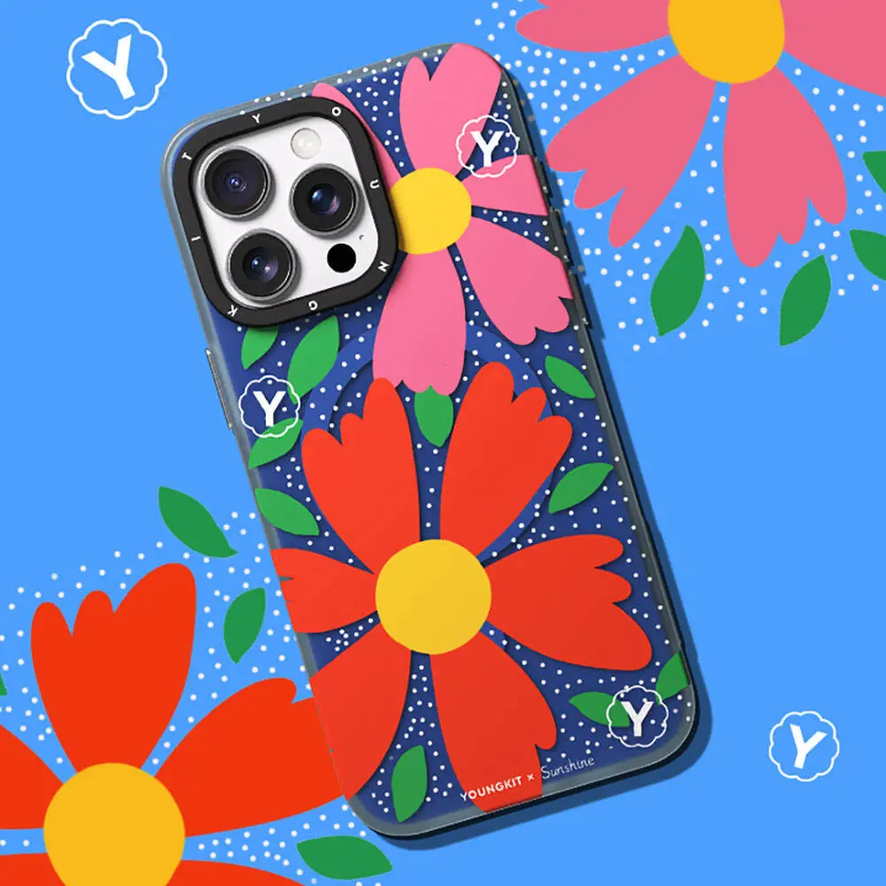 iPhone 15 Pro Max MagSafe Uyumlu Kılıf - Youngkit Colorful Sunshine