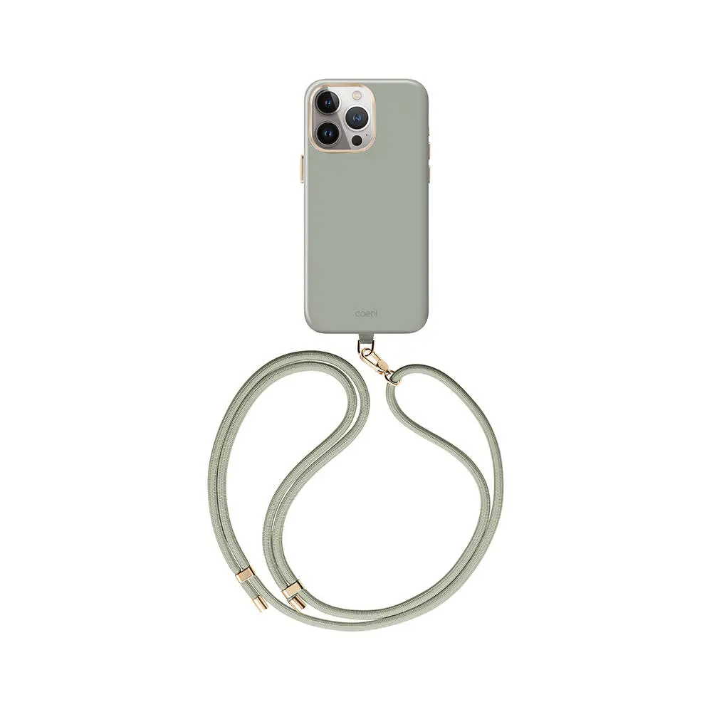 iPhone 15 Pro Max MagSafe Uyumlu Askı İpli Kılıf - Coehl Creme