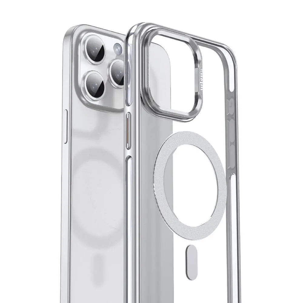 iPhone 15 Pro Max MagSafe Uyumlu Standlı Şeffaf Kılıf - Wlons Efsane