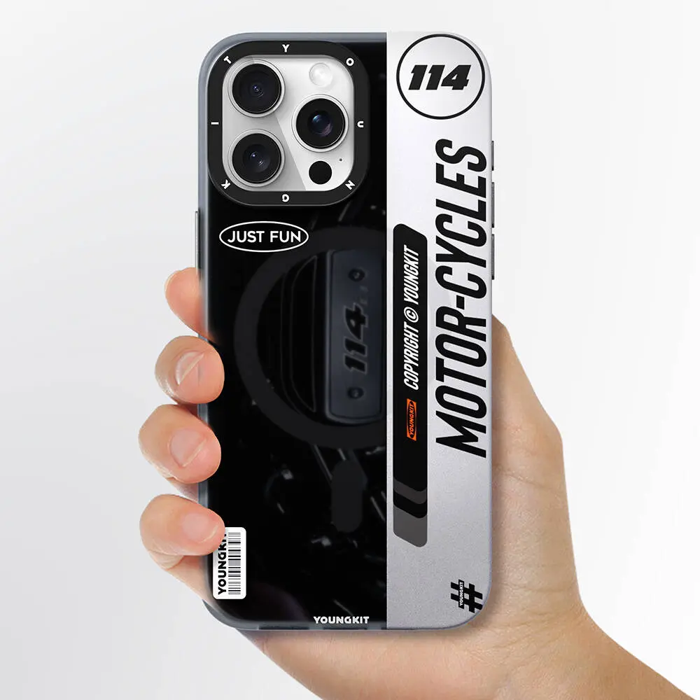iPhone 15 Pro Max MagSafe Uyumlu Kılıf - Youngkit Motorcycle Legend
