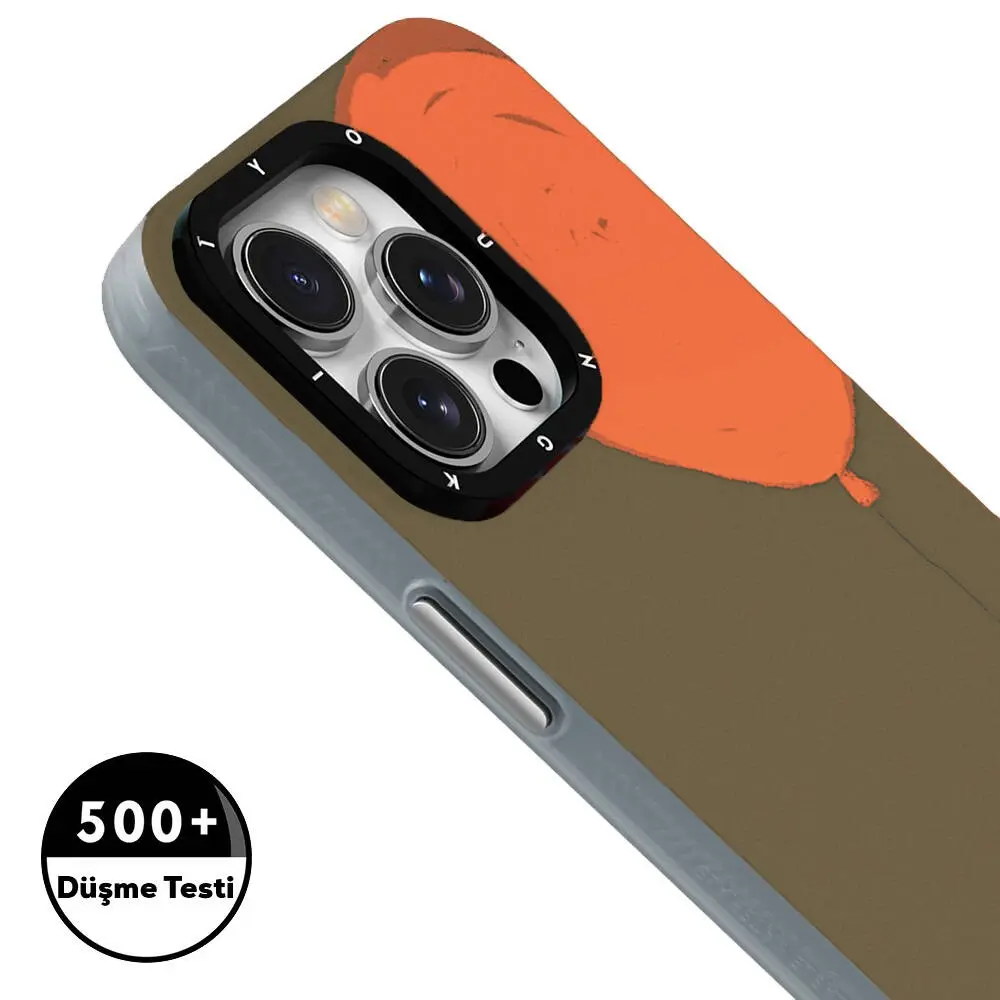 iPhone 15 Pro Max MagSafe Uyumlu Kılıf - Youngkit Orange Serisi Flying Balloon