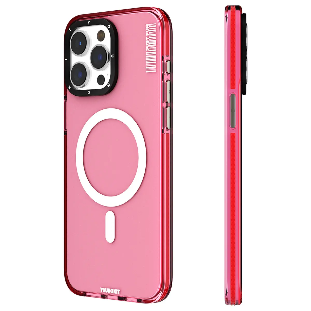 iPhone 15 Pro Max MagSafe Uyumlu Şeffaf Kılıf - Youngkit Crystal Color