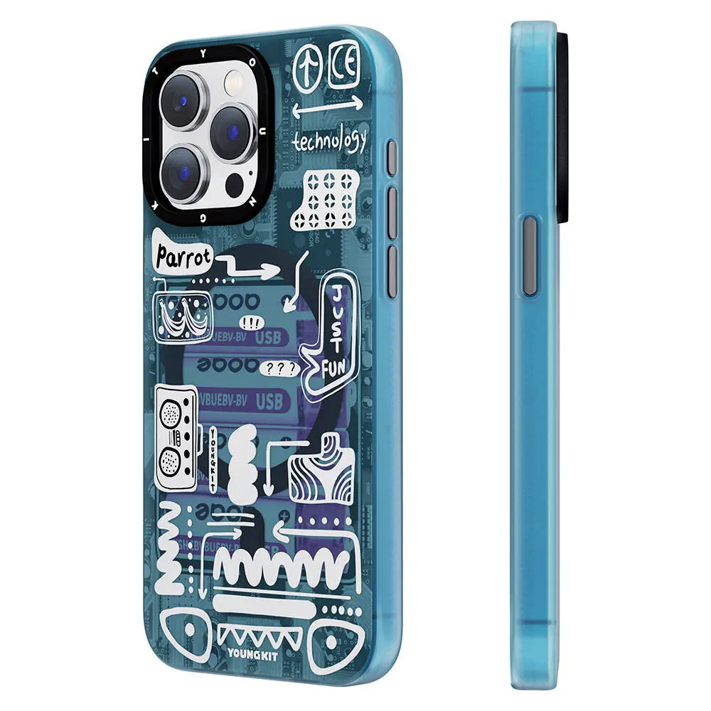 iPhone 15 Pro Max MagSafe Uyumlu Kılıf - Youngkit Dark Matter