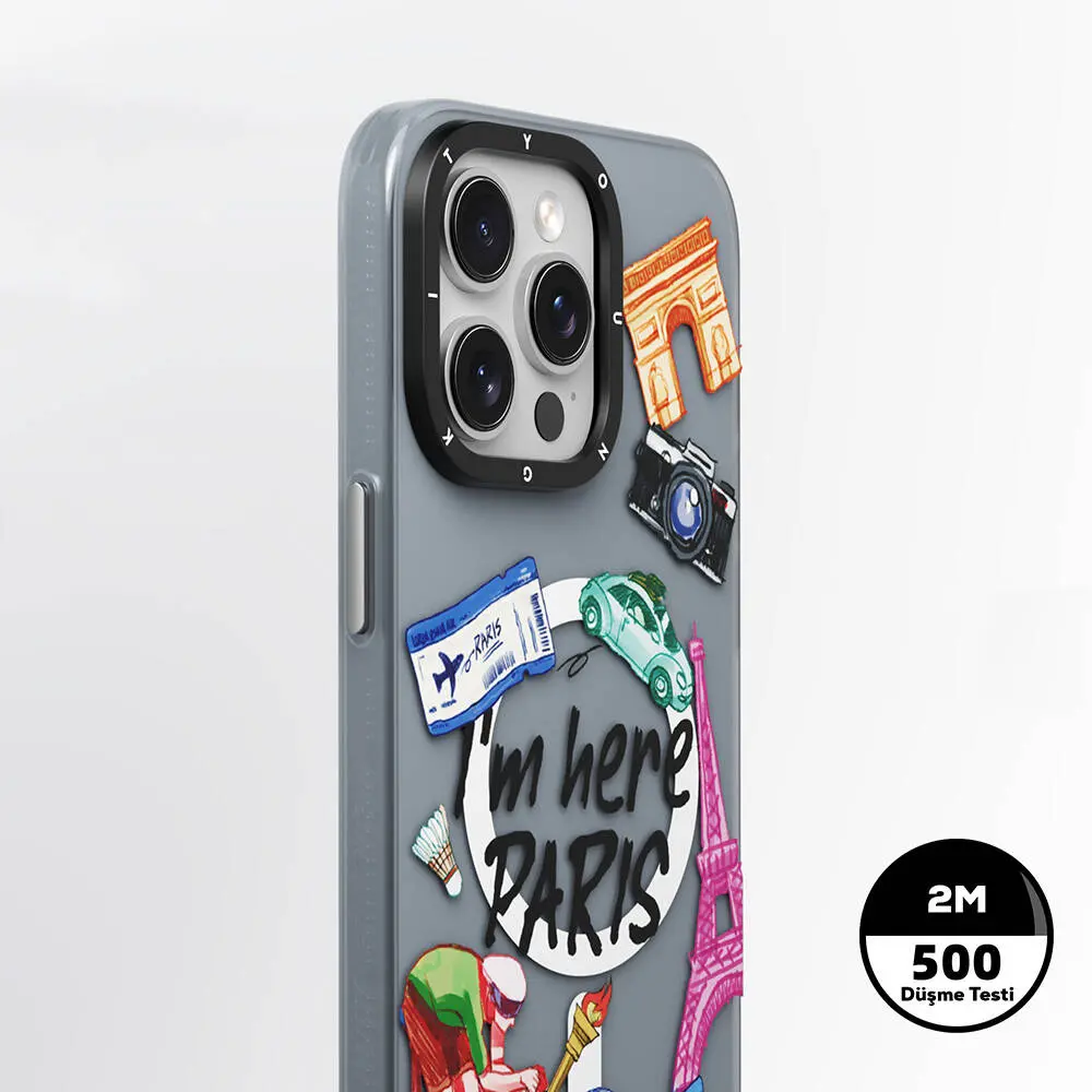 iPhone 15 Pro Max MagSafe Uyumlu Kılıf - Youngkit in Paris Serisi