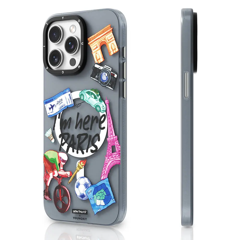 iPhone 15 Pro Max MagSafe Uyumlu Kılıf - Youngkit in Paris Serisi