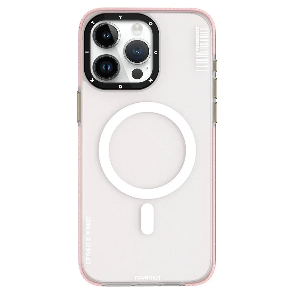 iPhone 15 Pro Max MagSafe Uyumlu Şeffaf Kılıf - Youngkit Jiansha