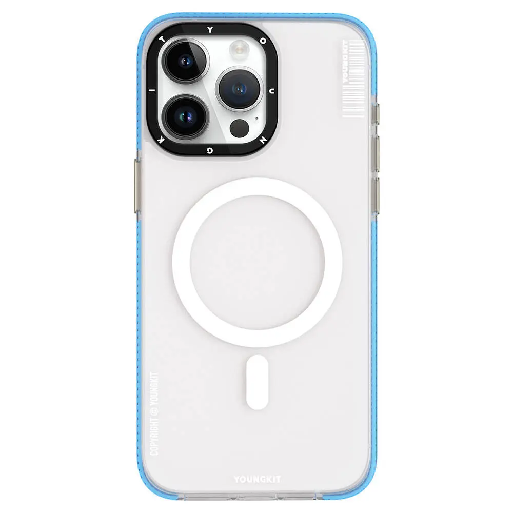 iPhone 15 Pro Max MagSafe Uyumlu Şeffaf Kılıf - Youngkit Jiansha