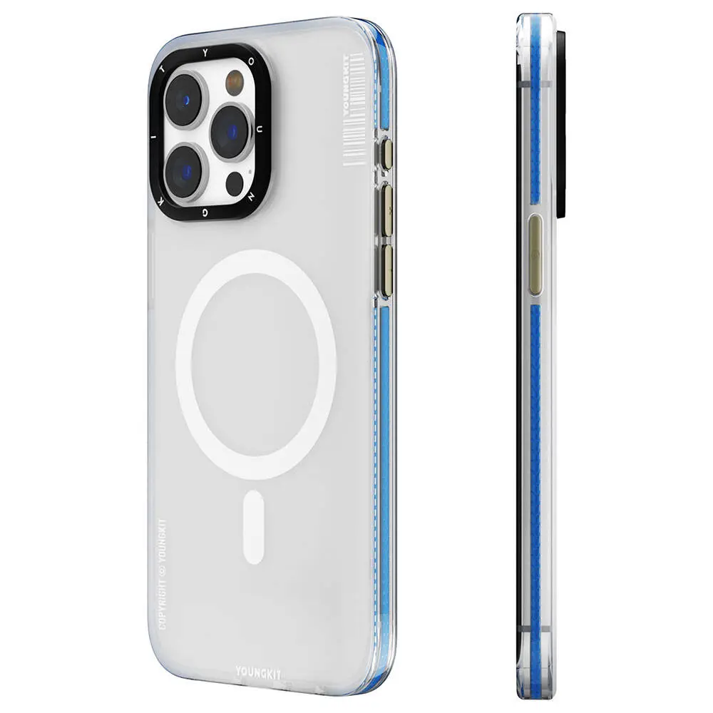 iPhone 15 Pro Max MagSafe Uyumlu Şeffaf Kılıf - Youngkit Jiansha