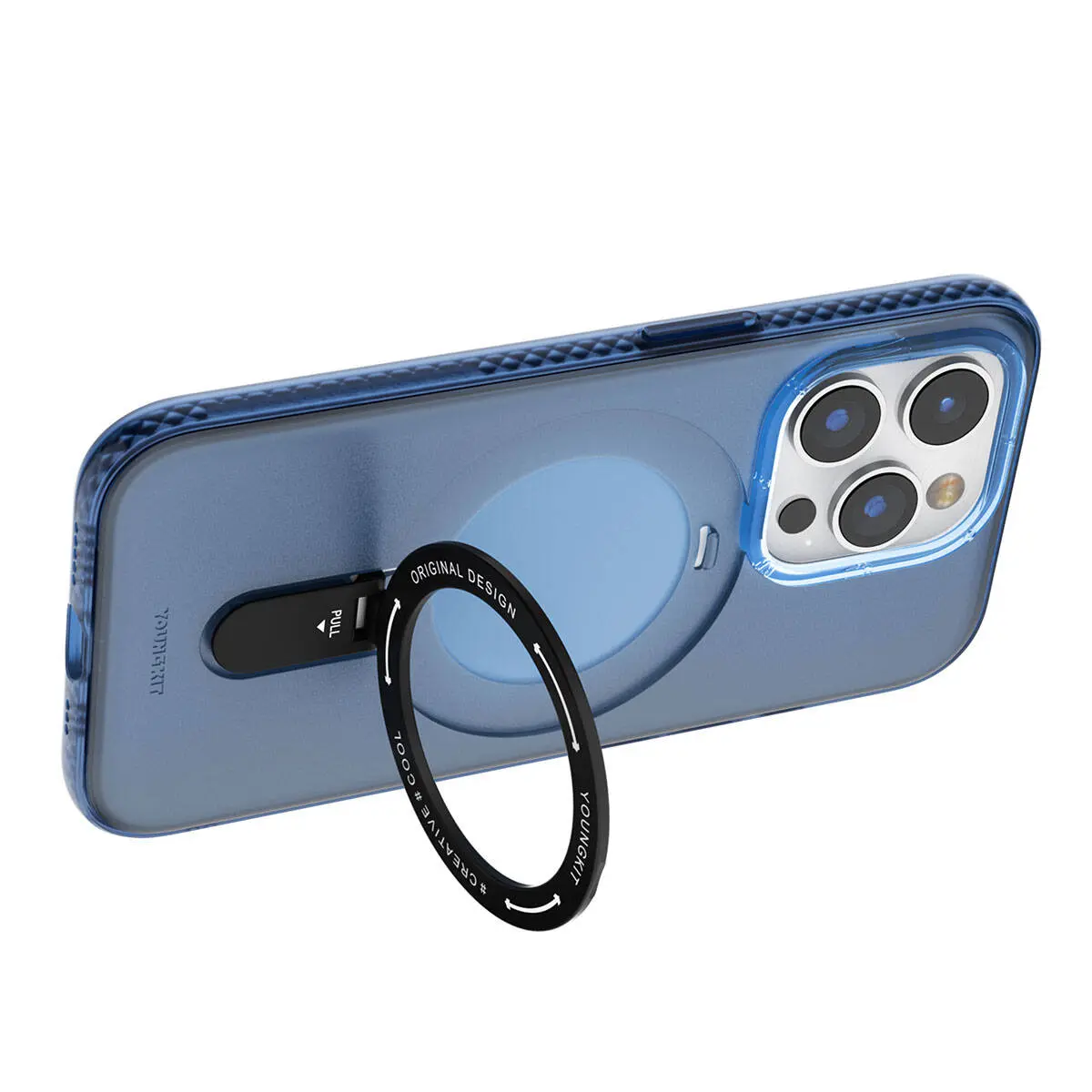 iPhone 15 Pro Max MagSafe Uyumlu Şeffaf Kılıf - Youngkit Rock