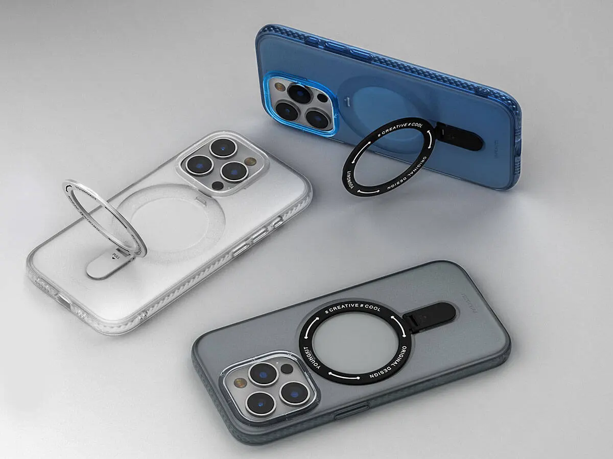 iPhone 15 Pro Max MagSafe Uyumlu Şeffaf Kılıf - Youngkit Rock