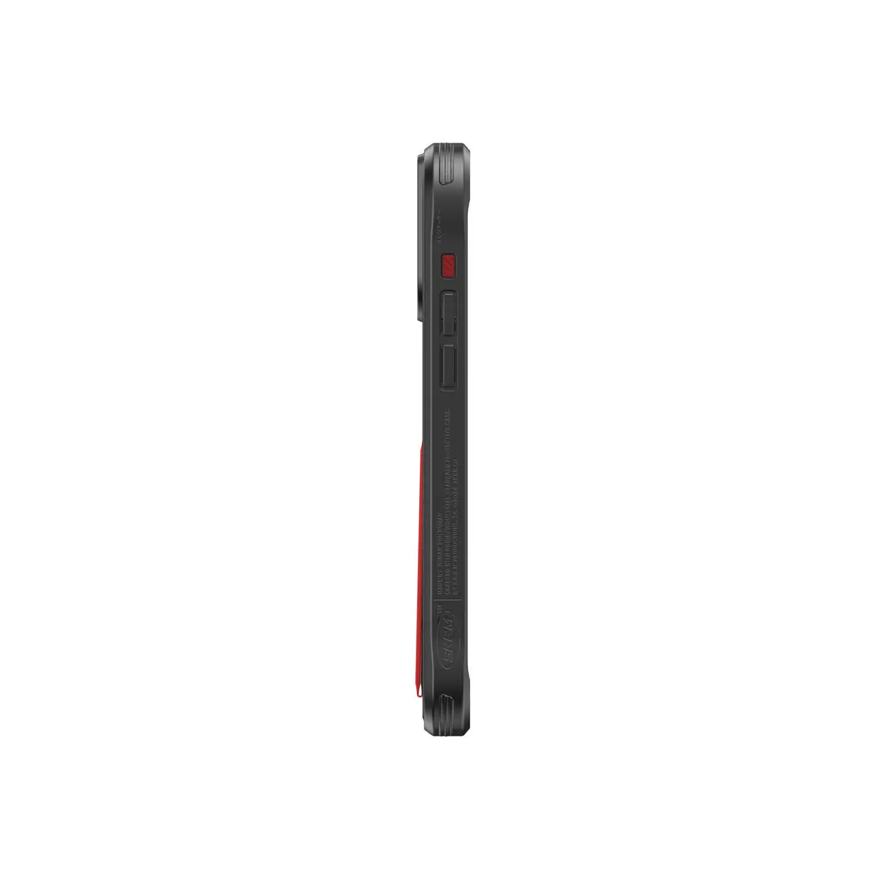 iPhone 15 Pro Max Standlı Deri Görünümlü Kılıf - Skinarma Slate