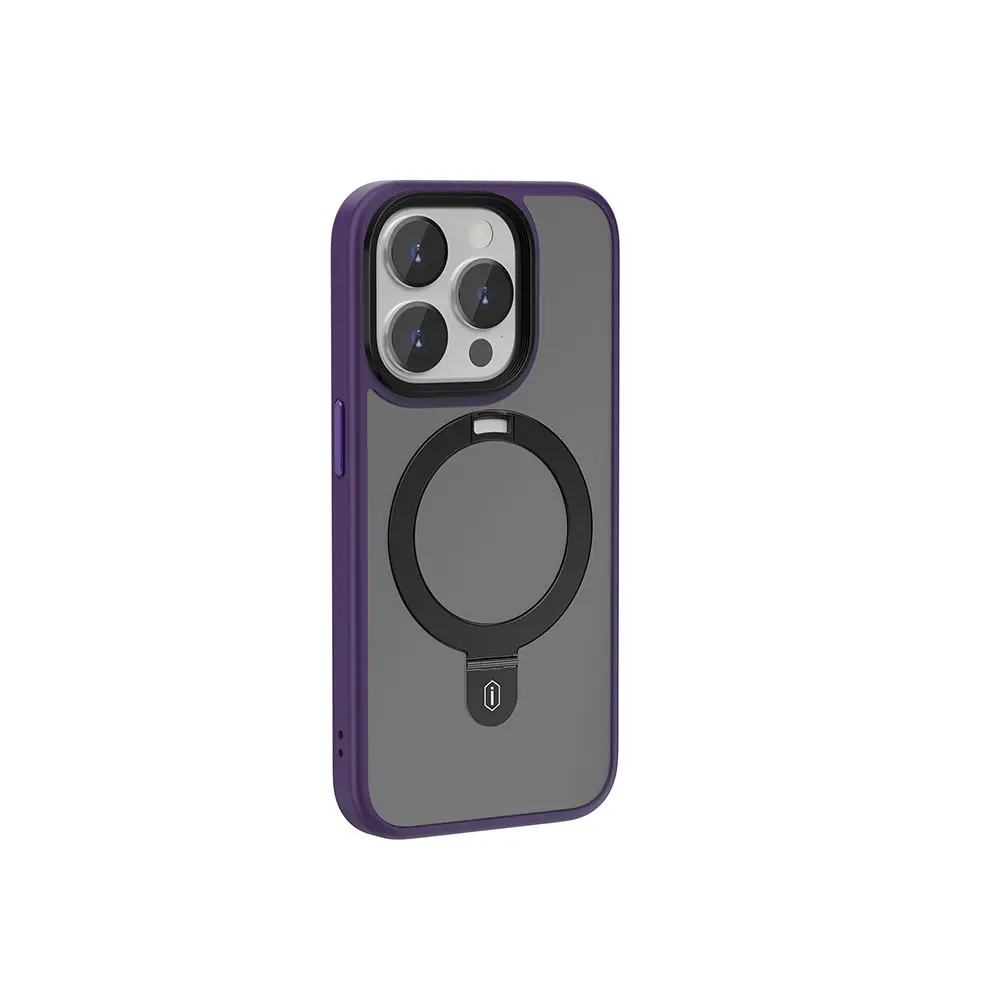 iPhone 15 Pro ve 15 Pro Max MagSafe Uyumlu Standlı Kılıf - Wiwu ZMM-010