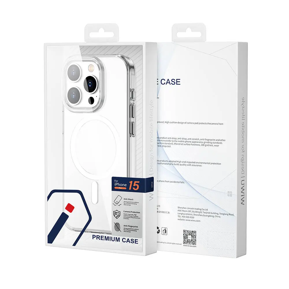 iPhone 15 Pro Max MagSafe Uyumlu Şeffaf Kılıf - Wiwu BC-022