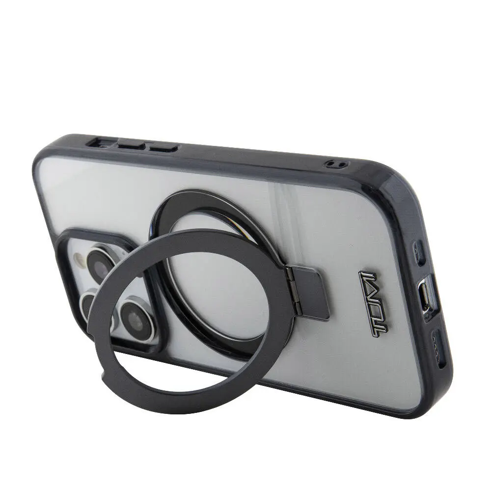 iPhone 15 Pro Max MagSafe Uyumlu Ring Standlı Silikon Kılıf - TUMI