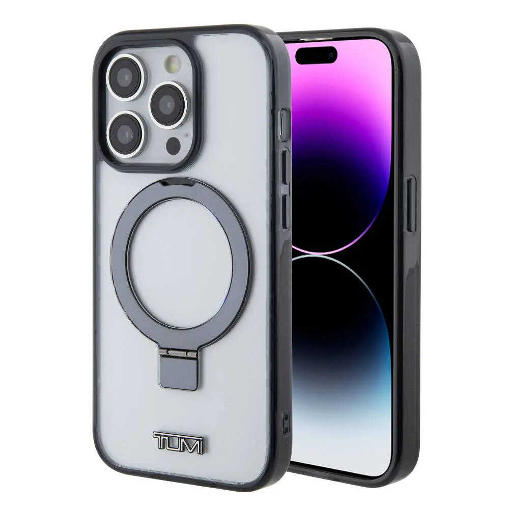 iPhone 15 Pro Max MagSafe Uyumlu Ring Standlı Silikon Kılıf - TUMI