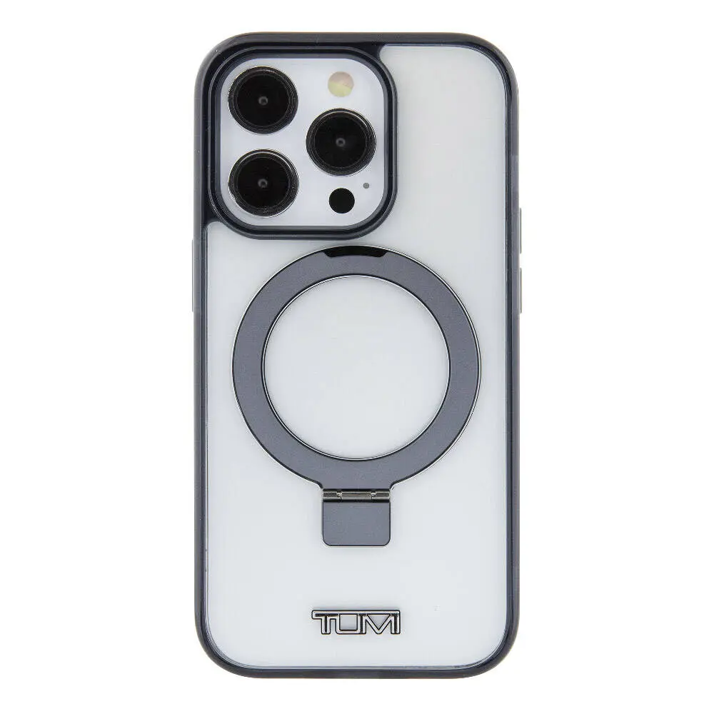 iPhone 15 Pro Max MagSafe Uyumlu Ring Standlı Silikon Kılıf - TUMI