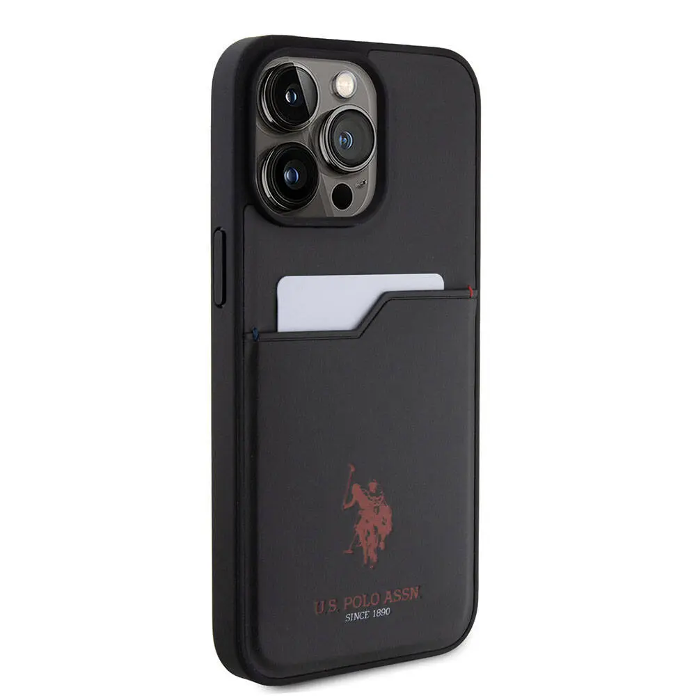iPhone 15 Pro Max Kartlıklı PU Kılıf - U.S. Polo Assn. Lisanslı